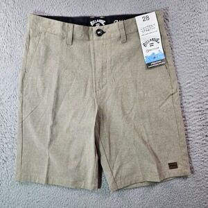 NWT Billabong Boys‎ Shorts 28 Crossfire Submersibles Land & Water Stretch Khaki